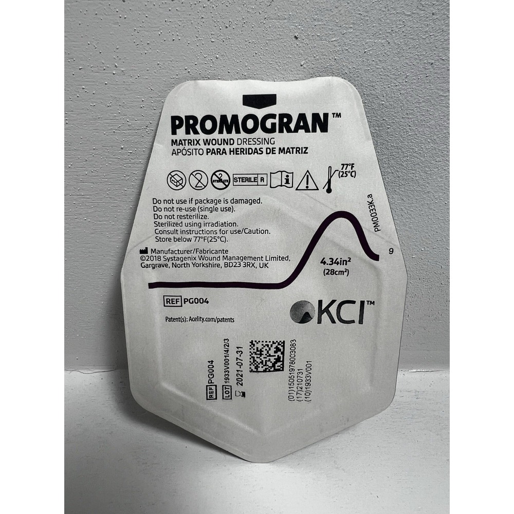 KCI PROMOGRAN Matrix Wound Dressing PG019  19.07 in² Sterile Single Use